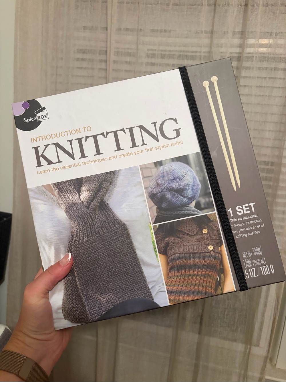 Introduction to knitting craft kit